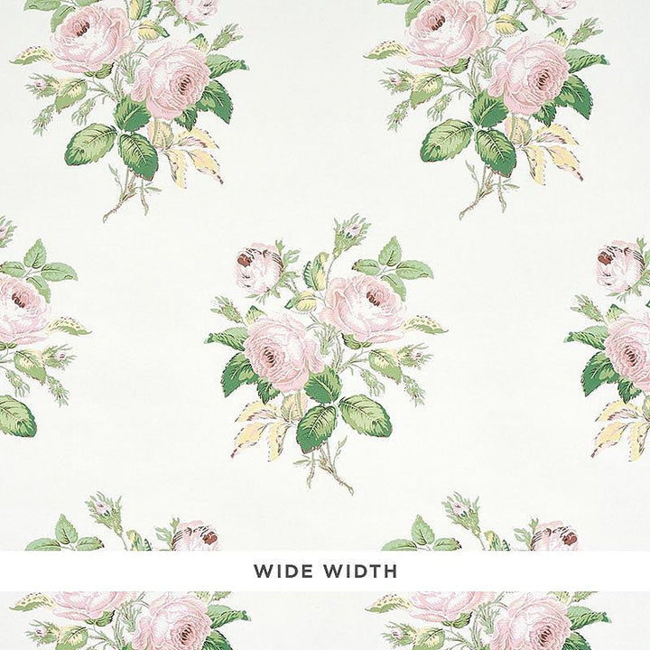 Loudon Rose Blush 5012031 by Schumacher Designer Wallpaper Schumacher Classics 13.5" - Swanky Fabrics -