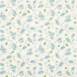 Maryam Vine Peacock 5011600 by Schumacher Wallpaper