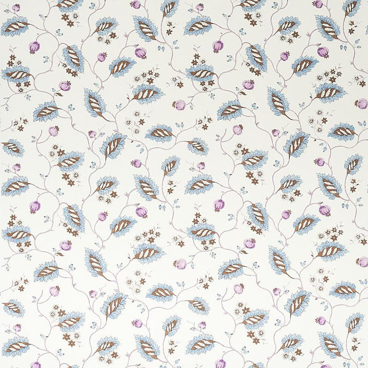 Maryam Vine Sky & Plum 5011601 by Schumacher Wallpaper Jacaranda 13.5" - Fabric Carolina -