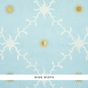 Palladio Trellis Sky 5011370 by Schumacher Wallpaper