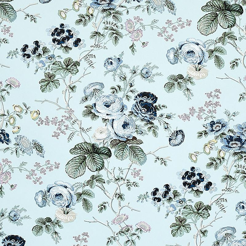 Salisbury Celadon 5012060 by Schumacher Wallpaper Signature Schumacher 18.0" - Fabric Carolina -