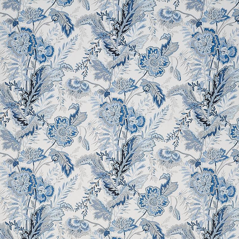 Sandoway Vine Delft 5011611 by Schumacher Wallpaper Signature Schumacher 18.0" - Fabric Carolina -