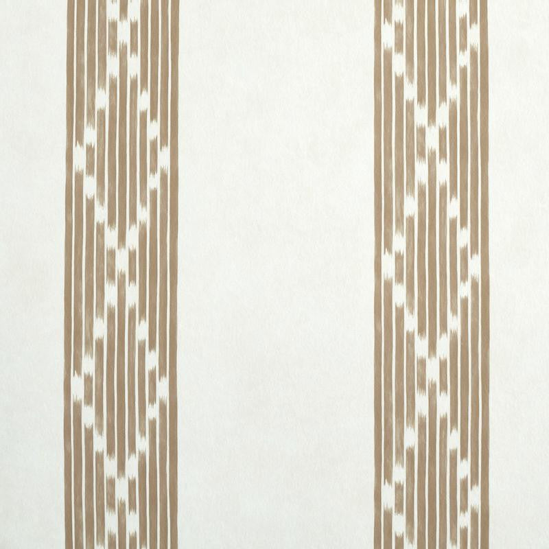 Sequoia Stripe Brown 5011530 by Schumacher Wallpaper Stripe Wallcovering Collection - Fabric Carolina -