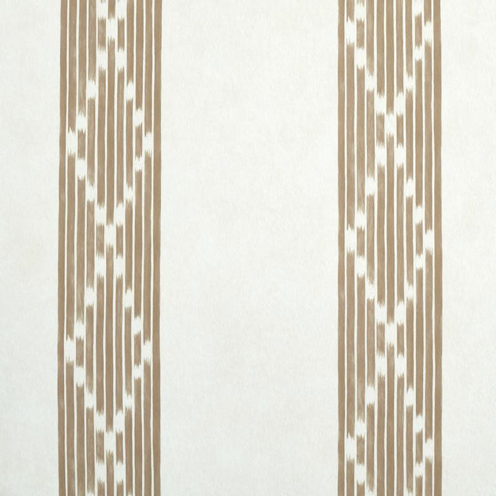 Sequoia Stripe Brown 5011530 by Schumacher Wallpaper Stripe Wallcovering Collection - Fabric Carolina -
