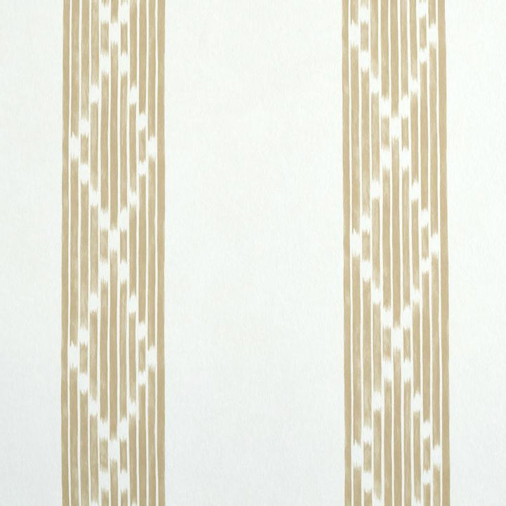 Sequoia Stripe Camel 5011531 by Schumacher Wallpaper Stripe Wallcovering Collection - Fabric Carolina -
