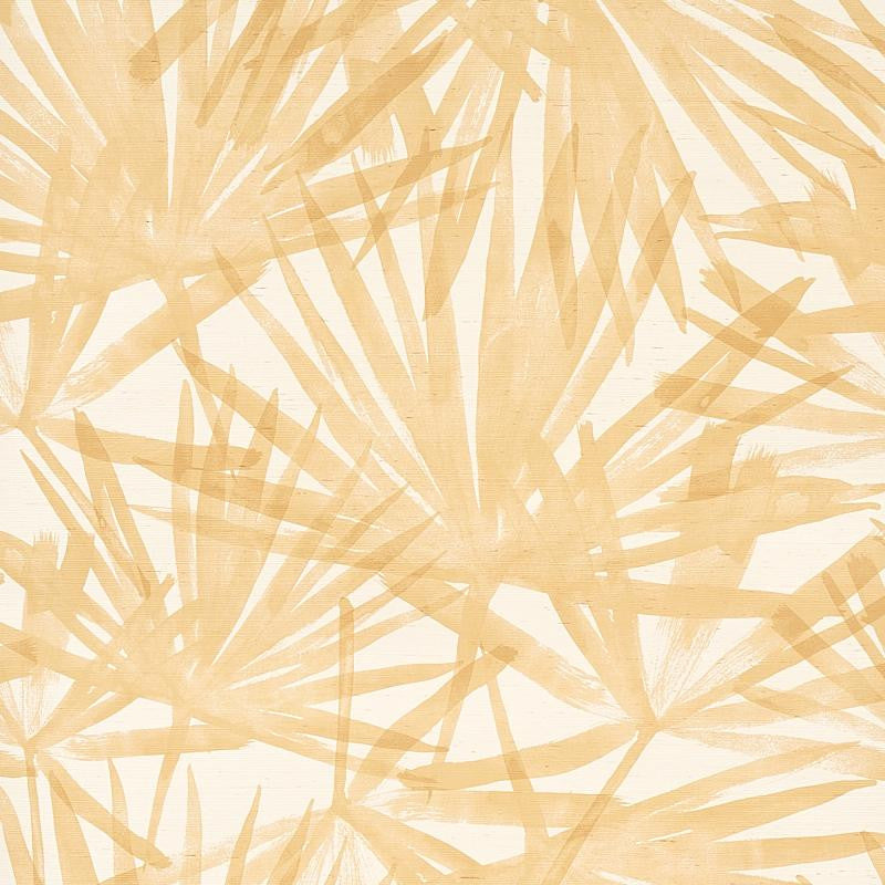 Sunlit Palm Sisal Wheat 5012041 by Schumacher Wallpaper Natura 34.0" - Fabric Carolina -