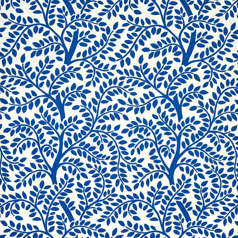 Temple Garden Ii Blue 5011962 by Schumacher Wallpaper Happy Together 13.5" - Fabric Carolina -