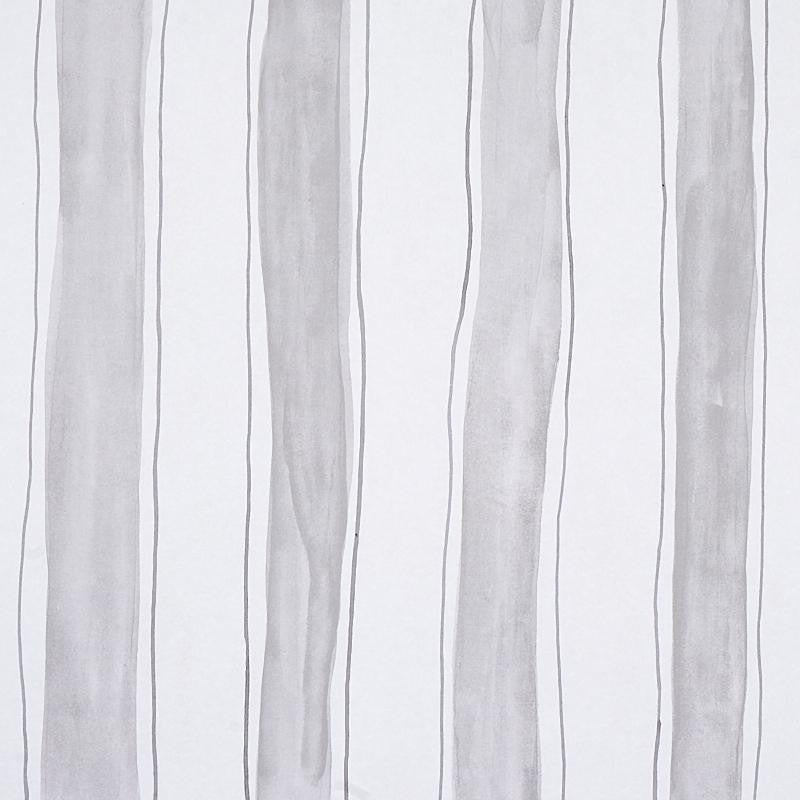 Tracing Stripes Grey 5012171 by Schumacher Designer Wallpaper Porter Teleo 54.0" - Swanky Fabrics -