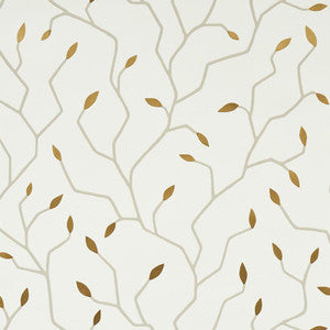 Cymbeline Ivory & Gold 5011380 by Schumacher Wallpaper