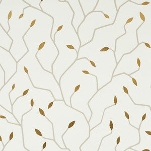 Cymbeline Ivory & Gold 5011380 by Schumacher Wallpaper