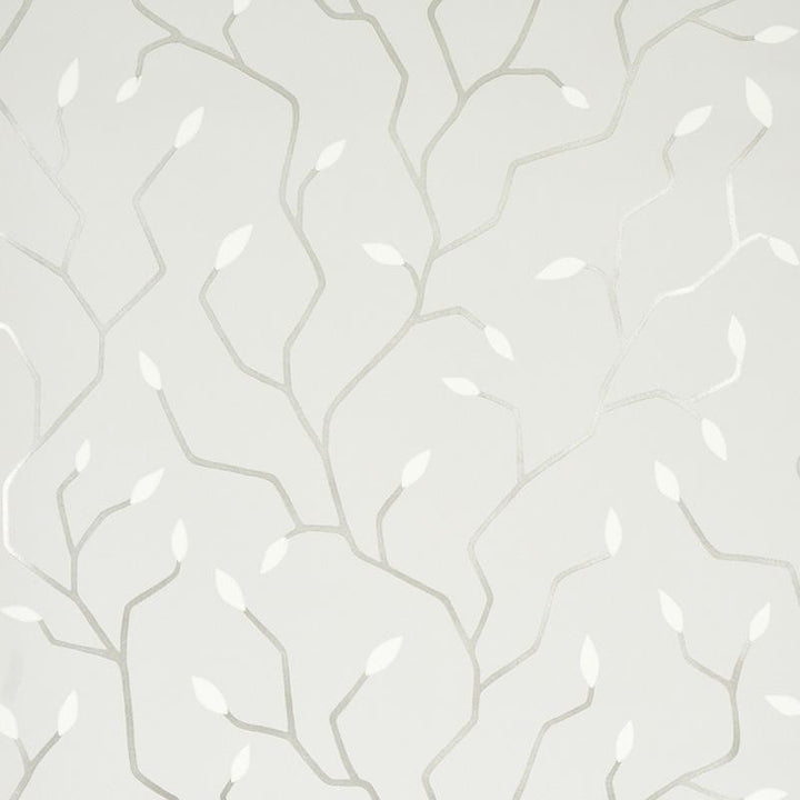Cymbeline Silver 5011381 by Schumacher Wallpaper Misterioso 27.0" - Fabric Carolina -