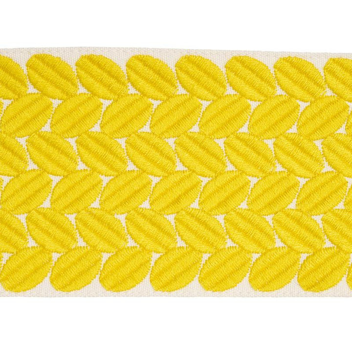 Berkeley Tape Wide Yellow 70659 by Schumacher Trim Happy Together Ii - Fabric Carolina -