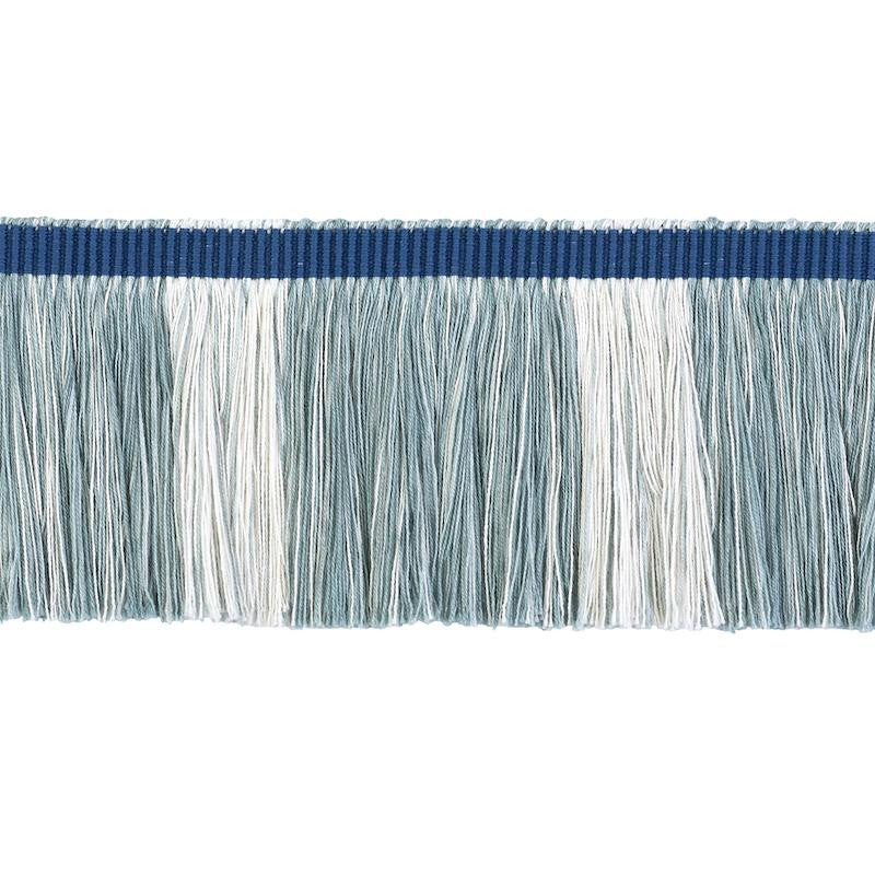 Calcada Fringe Mineral 78981 by Schumacher Trim Stephanie Seal Brown - Fabric Carolina -