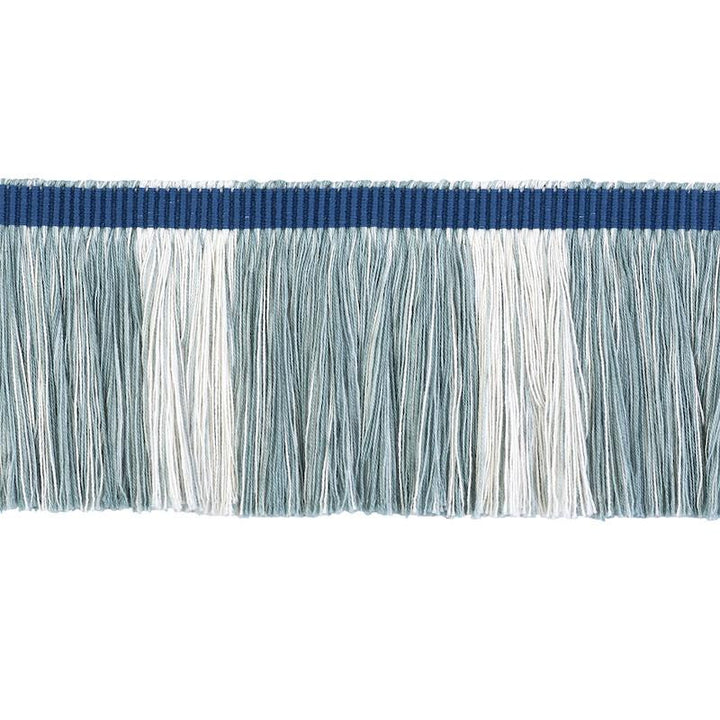 Calcada Fringe Mineral 78981 by Schumacher Trim Stephanie Seal Brown - Fabric Carolina -