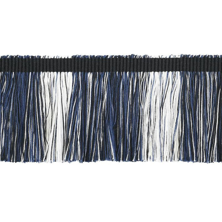 Calcada Fringe Midnight 78982 by Schumacher Designer Trim Stephanie Seal Brown - Swanky Fabrics -