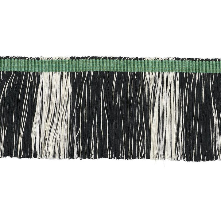 Calcada Fringe Emerald 78983 by Schumacher Trim Stephanie Seal Brown - Fabric Carolina -