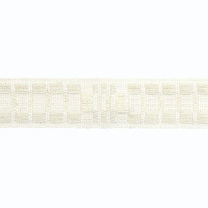 Carmo Tape Narrow Ivory 78993 by Schumacher Trim