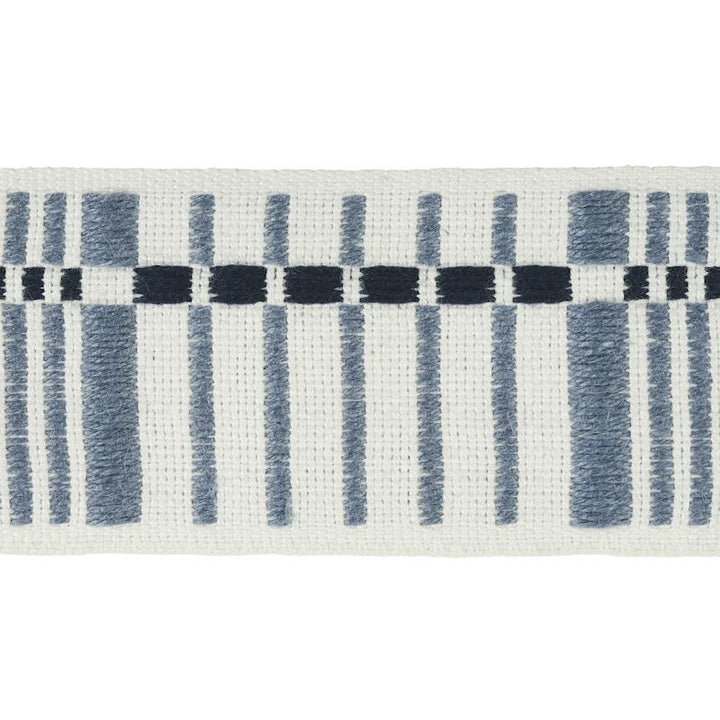 Carmo Tape Medium Indigo 79000 by Schumacher Trim Stephanie Seal Brown - Fabric Carolina -