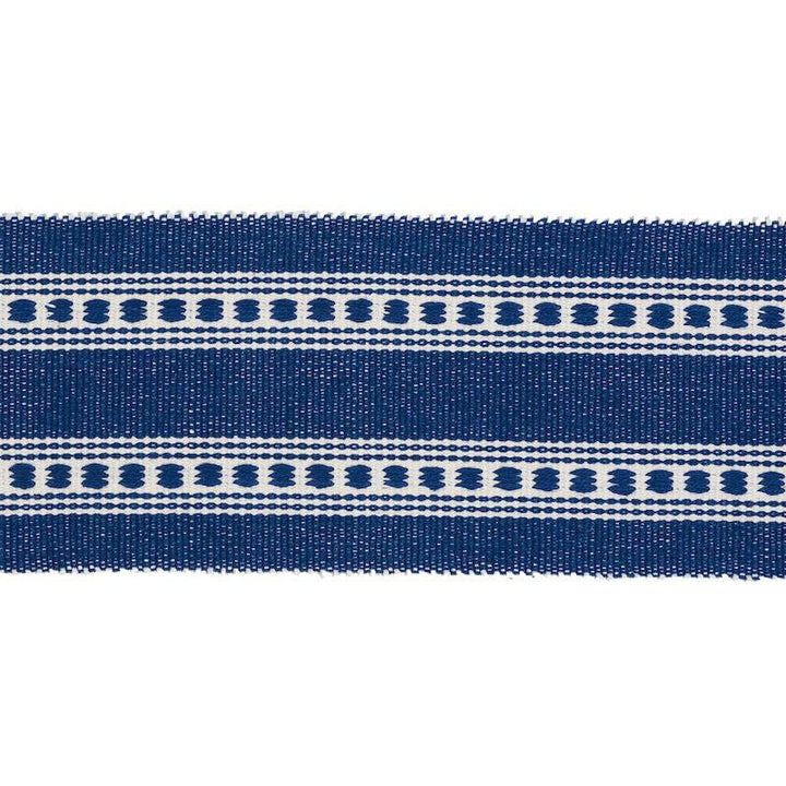 Lubeck Tape Navy 79111 by Schumacher Designer Trim Scandinavian Modern - Swanky Fabrics -