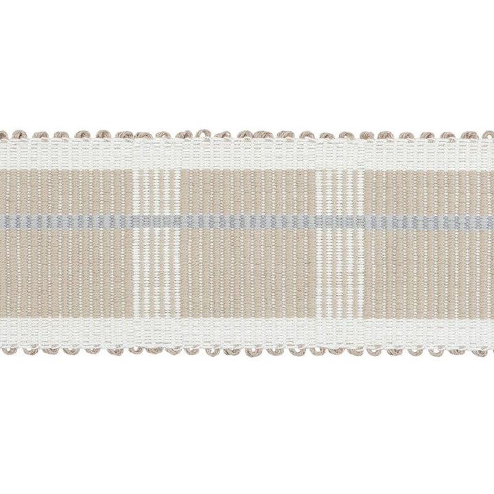 Calcada Tape Medium Natural 79200 by Schumacher Trim Stephanie Seal Brown - Fabric Carolina -