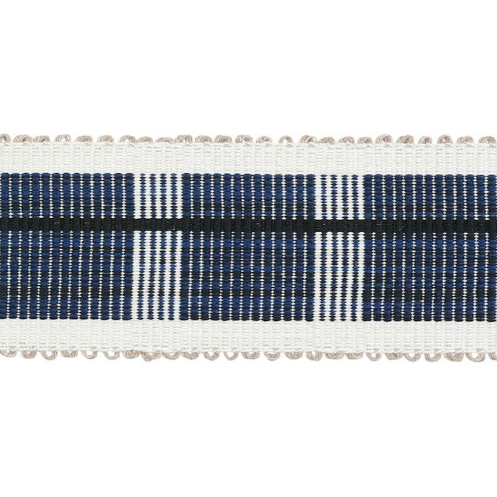 Calcada Tape Medium Midnight 79202 by Schumacher Trim Stephanie Seal Brown - Fabric Carolina -