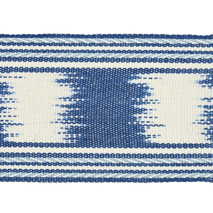 Banyan Ikat Tape Blue 79300 by Schumacher Trim Happy Together - Fabric Carolina -