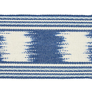 Banyan Ikat Tape Blue 79300 by Schumacher Trim
