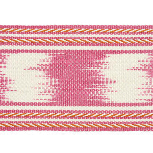 Banyan Ikat Tape Pink 79301 by Schumacher Trim