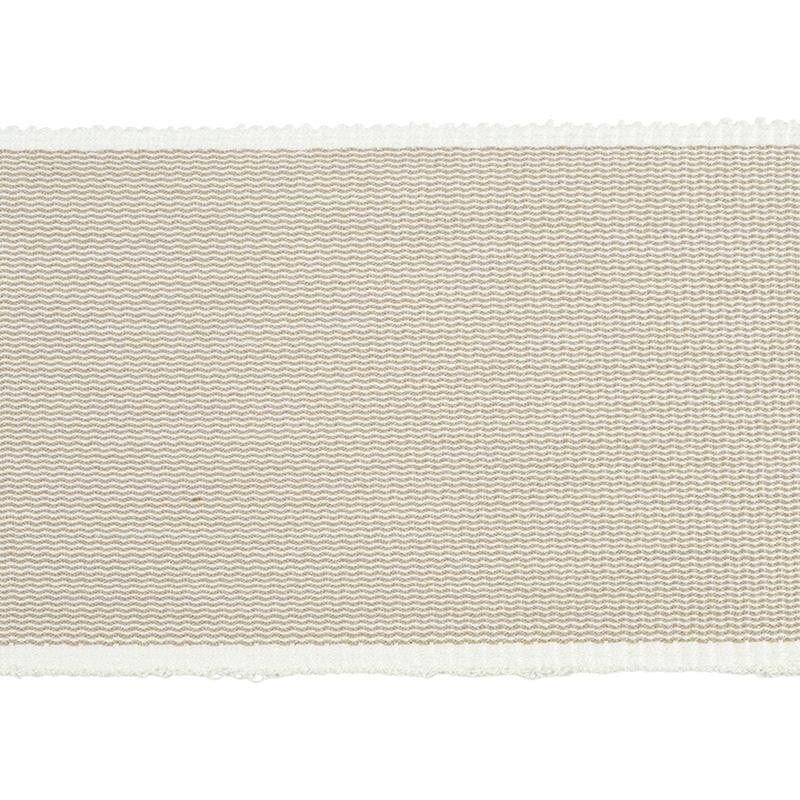 Sandpiper Tape Wide Natural 79383 by Schumacher Designer Trim Happy Together - Swanky Fabrics -