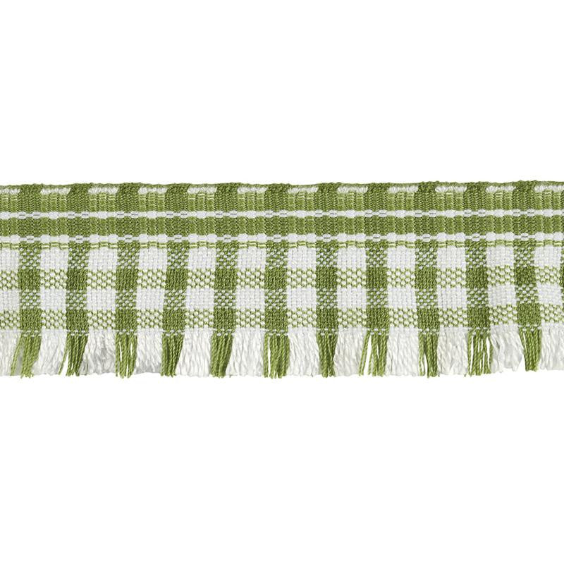 Rosaly Tape Green 79390 by Schumacher Designer Trim Marie-Chantal - Swanky Fabrics -