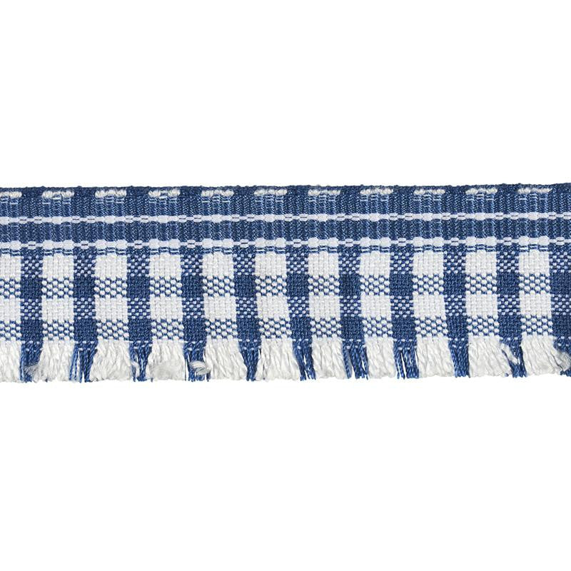 Rosaly Tape Blue 79392 by Schumacher Designer Trim Marie-Chantal - Swanky Fabrics -
