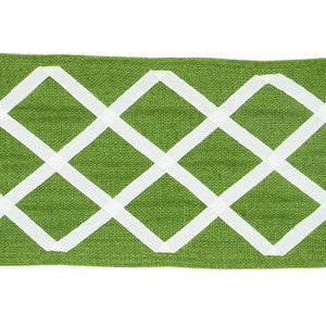 Zella Appliqud Tape Green 79440 by Schumacher Trim