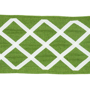 Zella Appliqud Tape Green 79440 by Schumacher Trim