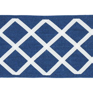 Zella Appliqud Tape Blue 79441 by Schumacher Trim