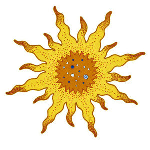 Helios Appliqu Yellow 79640 by Schumacher Trim