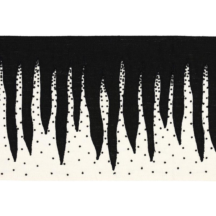 Stalactite Tape Black & White 79670 by Schumacher Trim Misterioso 6.0" - Fabric Carolina -