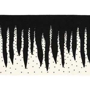 Stalactite Tape Black & White 79670 by Schumacher Trim