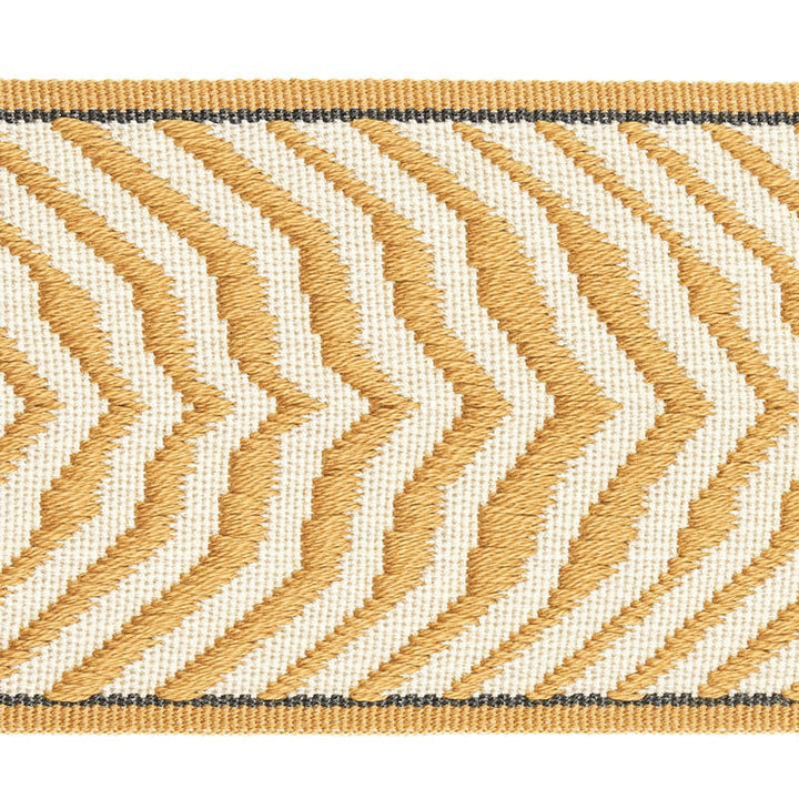 Arcure Ripple Tape Mustard 79700 by Schumacher Trim Neisha Crosland - Fabric Carolina -