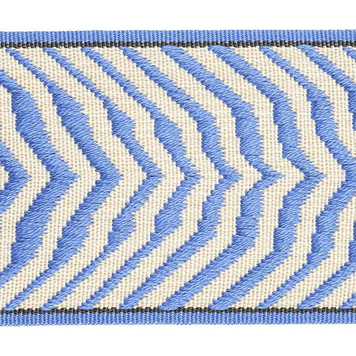 Arcure Ripple Tape Bluebell 79701 by Schumacher Designer Trim Neisha Crosland - Swanky Fabrics -