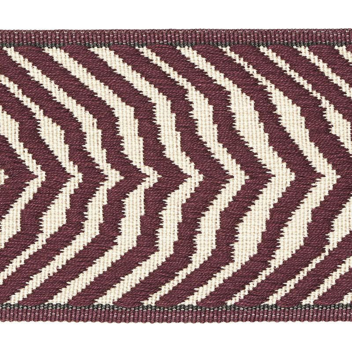 Arcure Ripple Tape Aubergine 79702 by Schumacher Trim Neisha Crosland - Fabric Carolina -