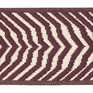 Arcure Ripple Tape Aubergine 79702 by Schumacher Trim