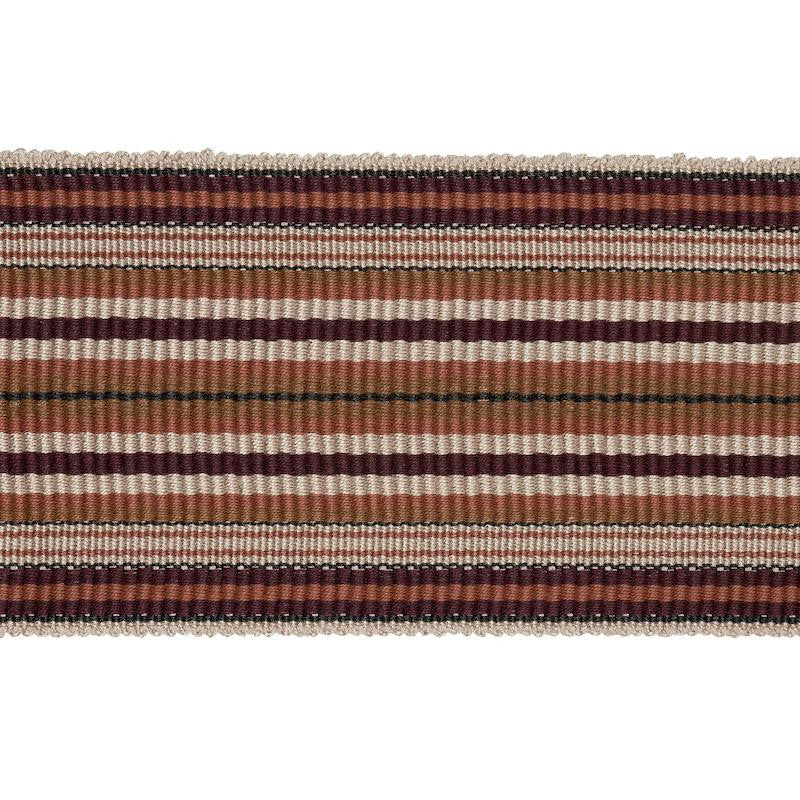 Topaki Stripe Tape Wide Aubergine 79742 by Schumacher Trim Neisha Crosland - Fabric Carolina -
