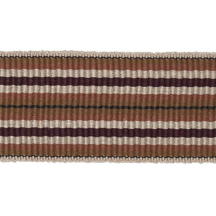 Topaki Stripe Tape Medium Aubergine 79752 by Schumacher Designer Trim Neisha Crosland - Swanky Fabrics -