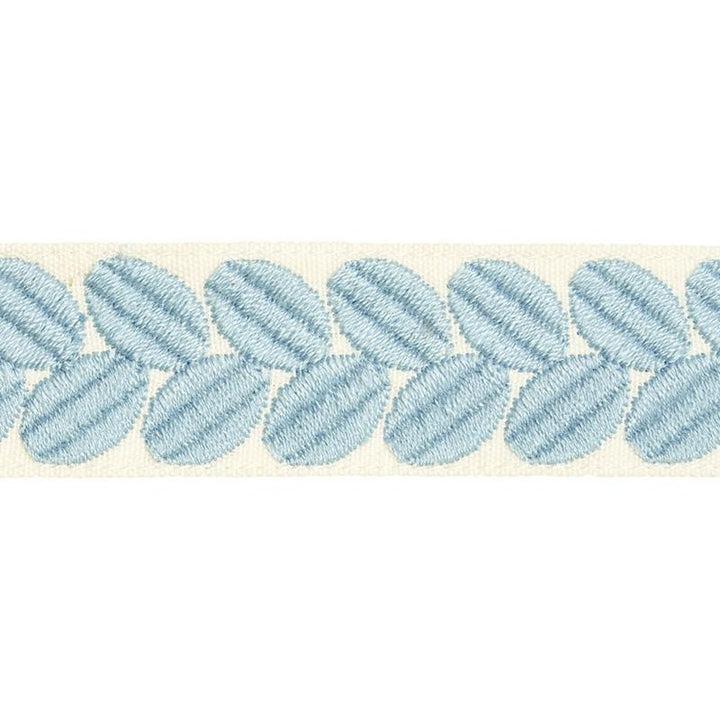 Berkeley Tape Narrow Sky 79910 by Schumacher Trim Happy Together Ii - Fabric Carolina -