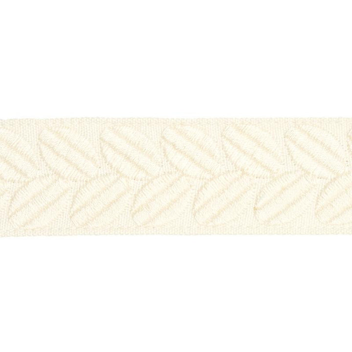 Berkeley Tape Narrow Ivory 79911 by Schumacher Trim Happy Together Ii - Fabric Carolina -