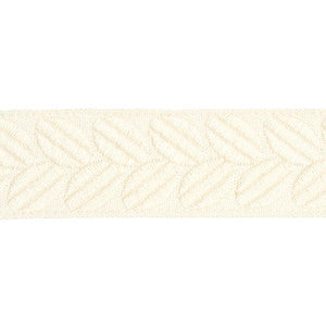 Berkeley Tape Narrow Ivory 79911 by Schumacher Trim