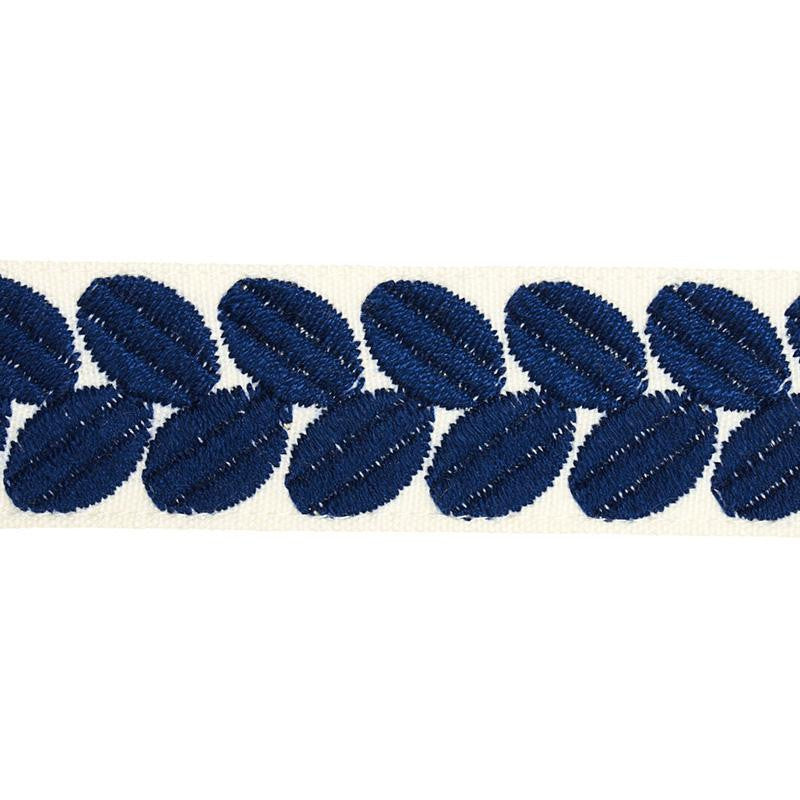 Berkeley Tape Narrow Blue 79912 by Schumacher Trim Happy Together Ii - Fabric Carolina -