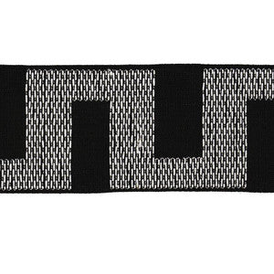 Matrix Tape Ivory On Black 79931 by Schumacher Trim