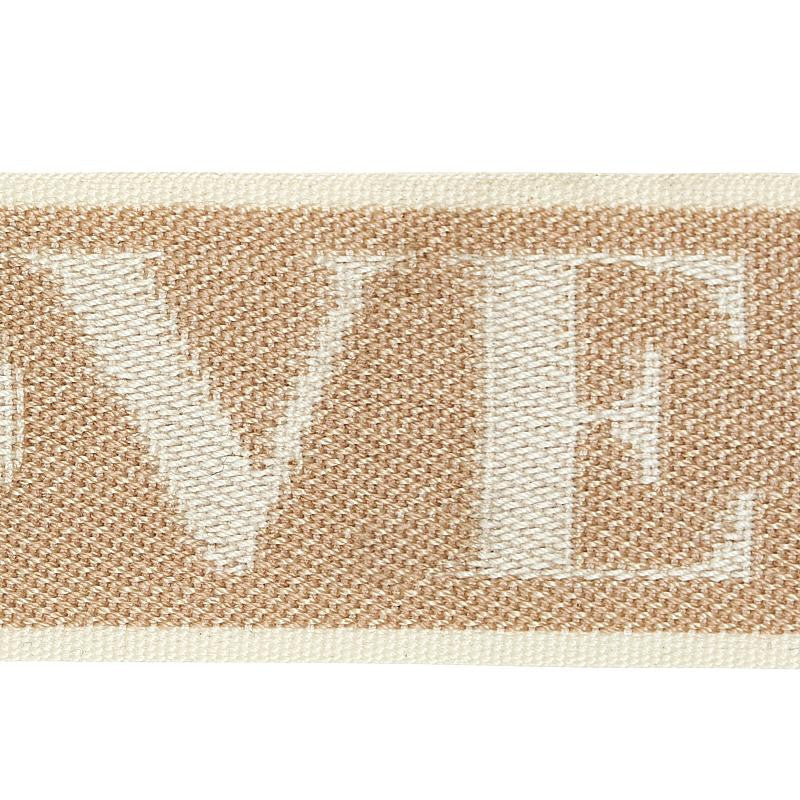 A Love Supreme Tape Neutral 80050 by Schumacher Trim A Love Supreme - Fabric Carolina -