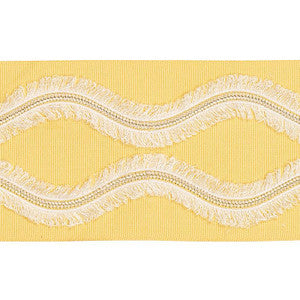 Ogee Embroidered Tape Yellow 74333 by Schumacher Trim